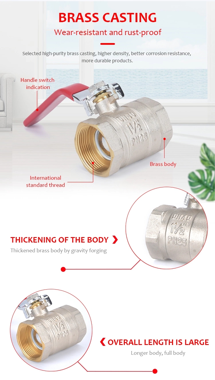 Supplier Price 1/2"-4" Brass Ball Valve